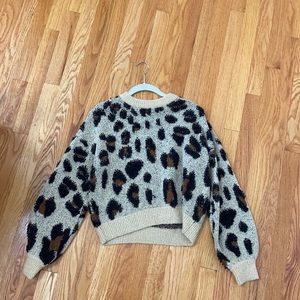 revolve leopard sweater